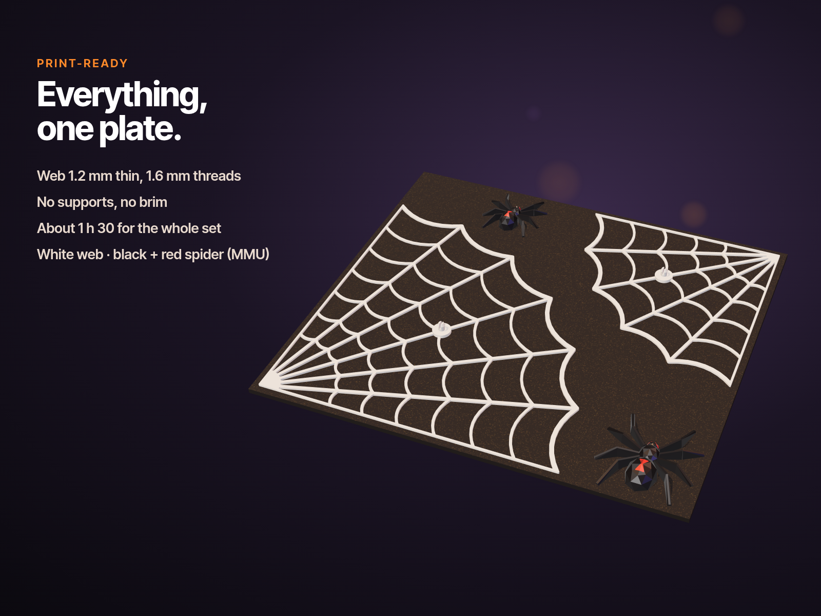Halloween Corner Spider Web with Clip-On Spider – Window Decor, 2 Sizes ...