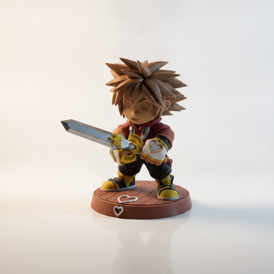 Kingdom Hearts Sora Figurine 3D Printable