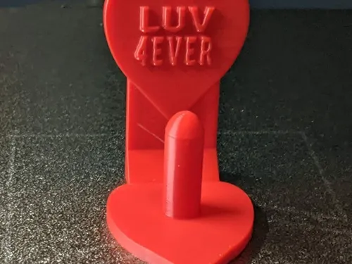 Heart Ring Holder LUV 4EVER Command Strip Mount