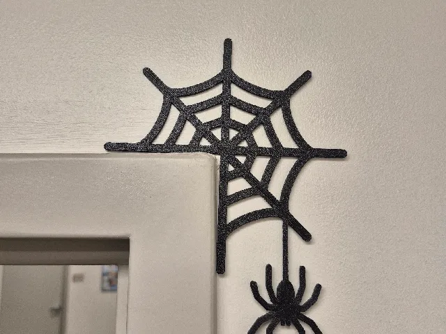Spider Web Halloween Door Decor