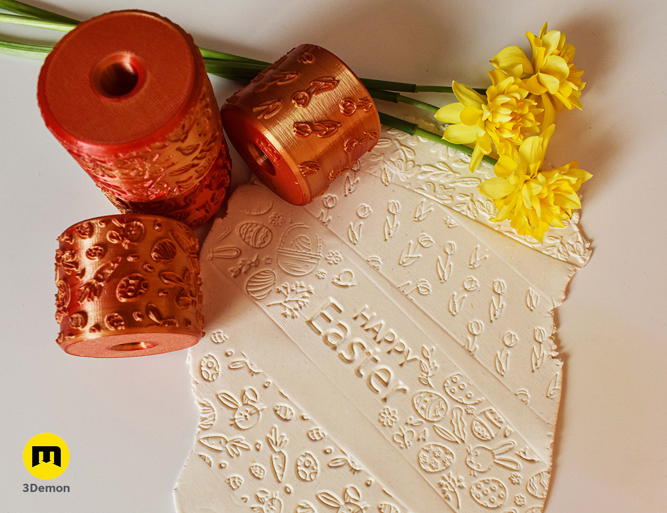 Miniatura 2 do modelo 3D Texture Rollers – Easter Patterns