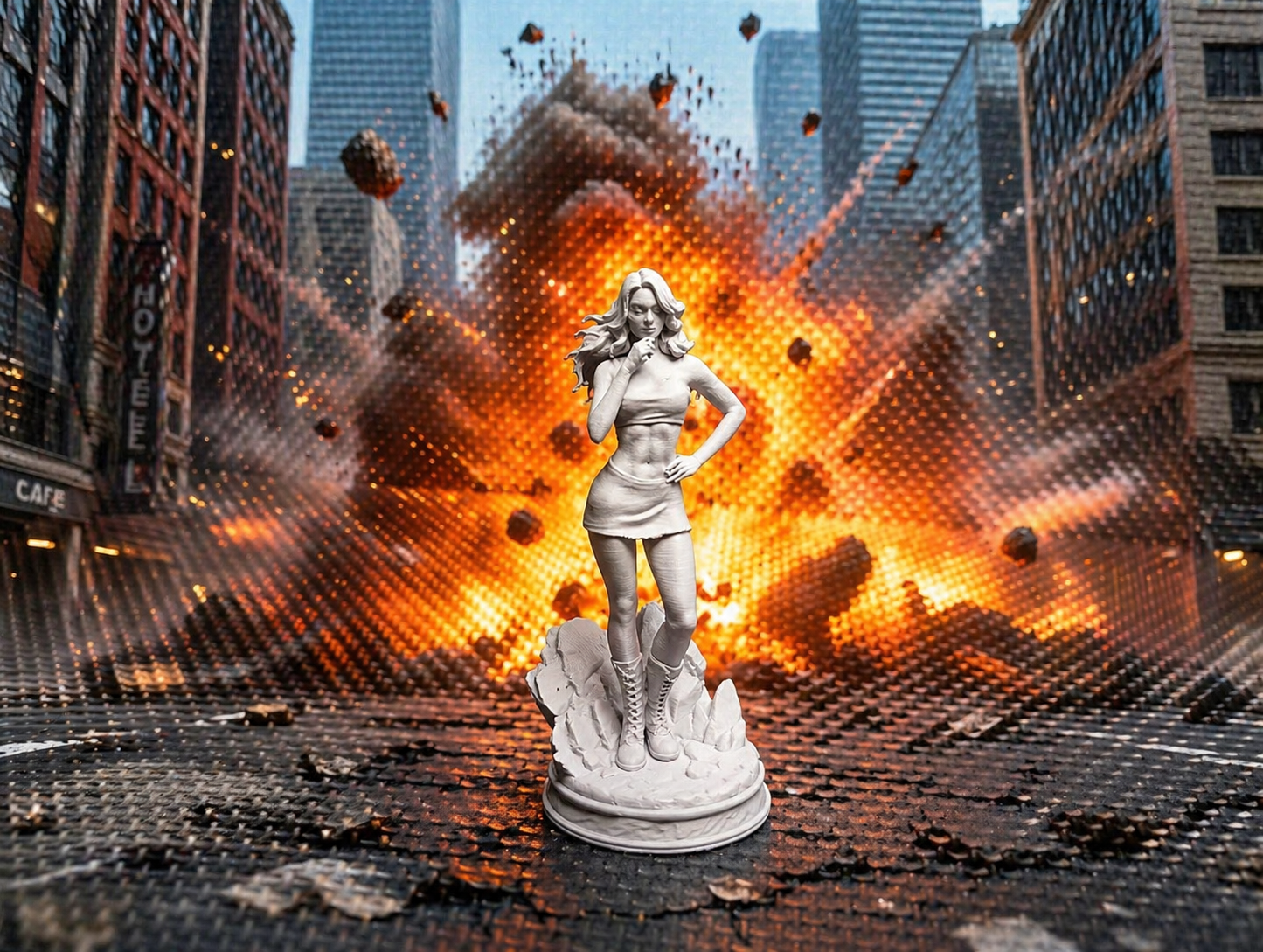 Modern Female Warrior – Action Miniature