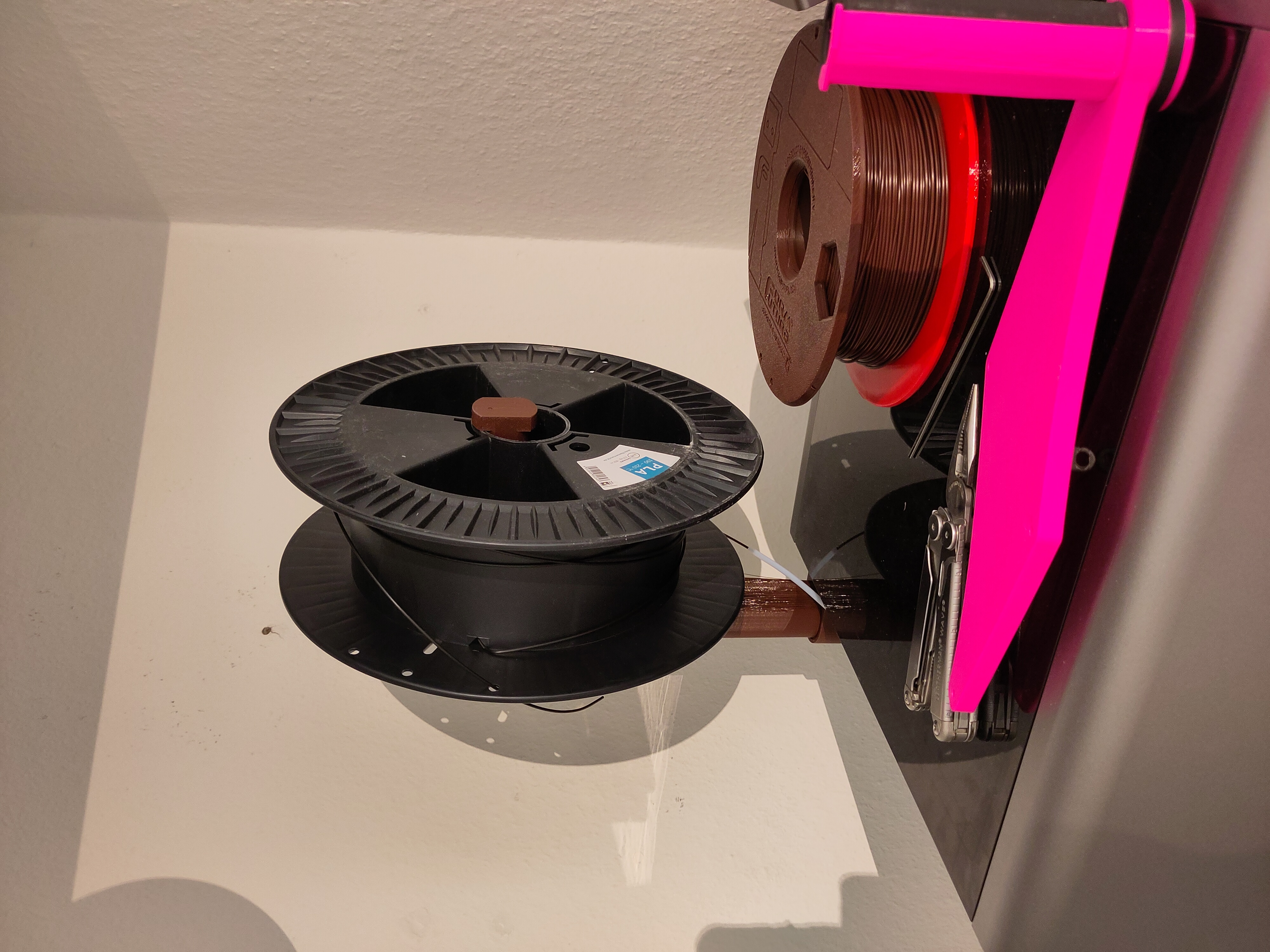 Roughly designed fillament spool holder for any cubic kobra S1 (300mm diameter/2.5kg) — miniatura 5