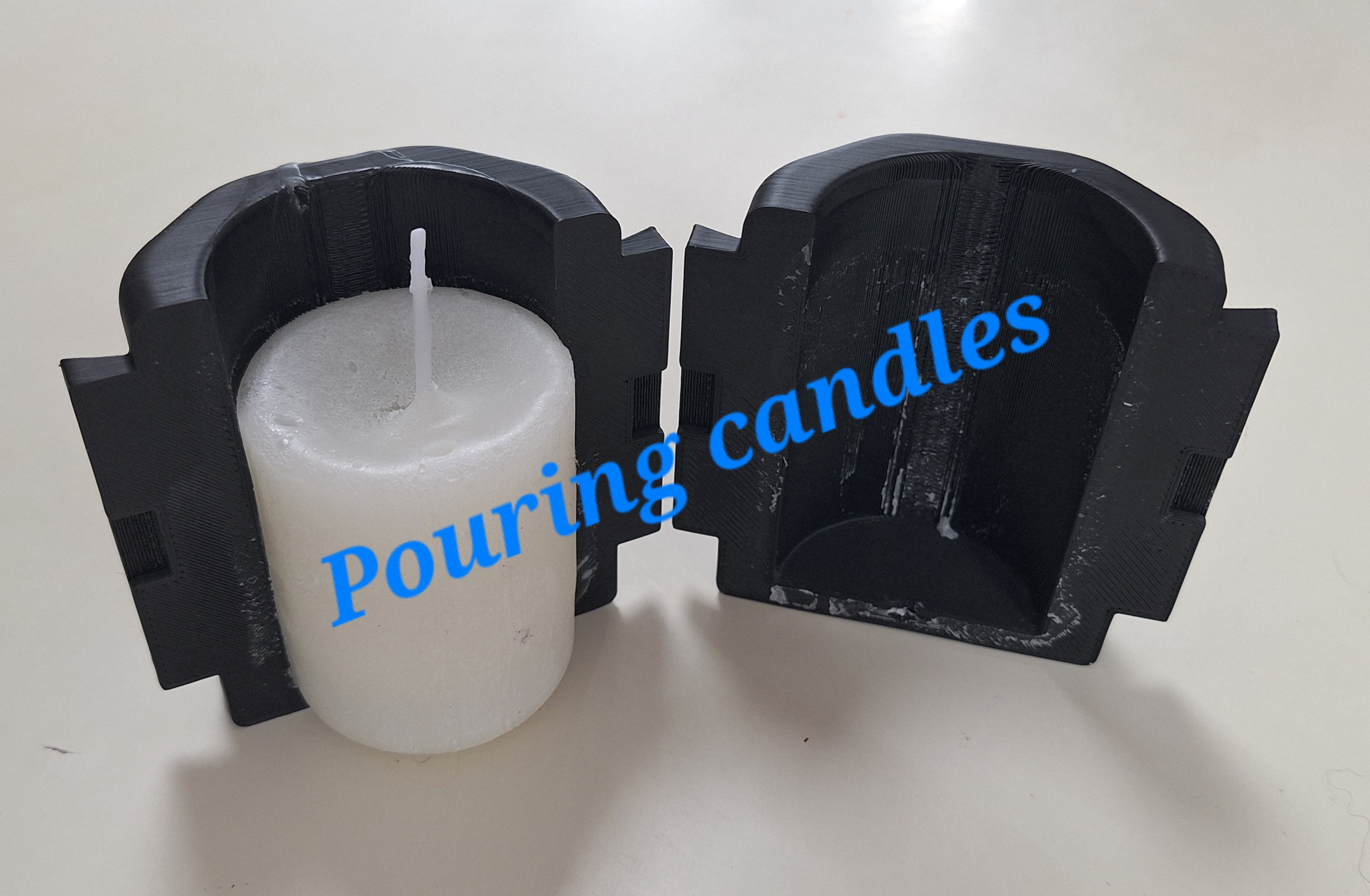 Making Candles / Kerzenform / Pouring candles