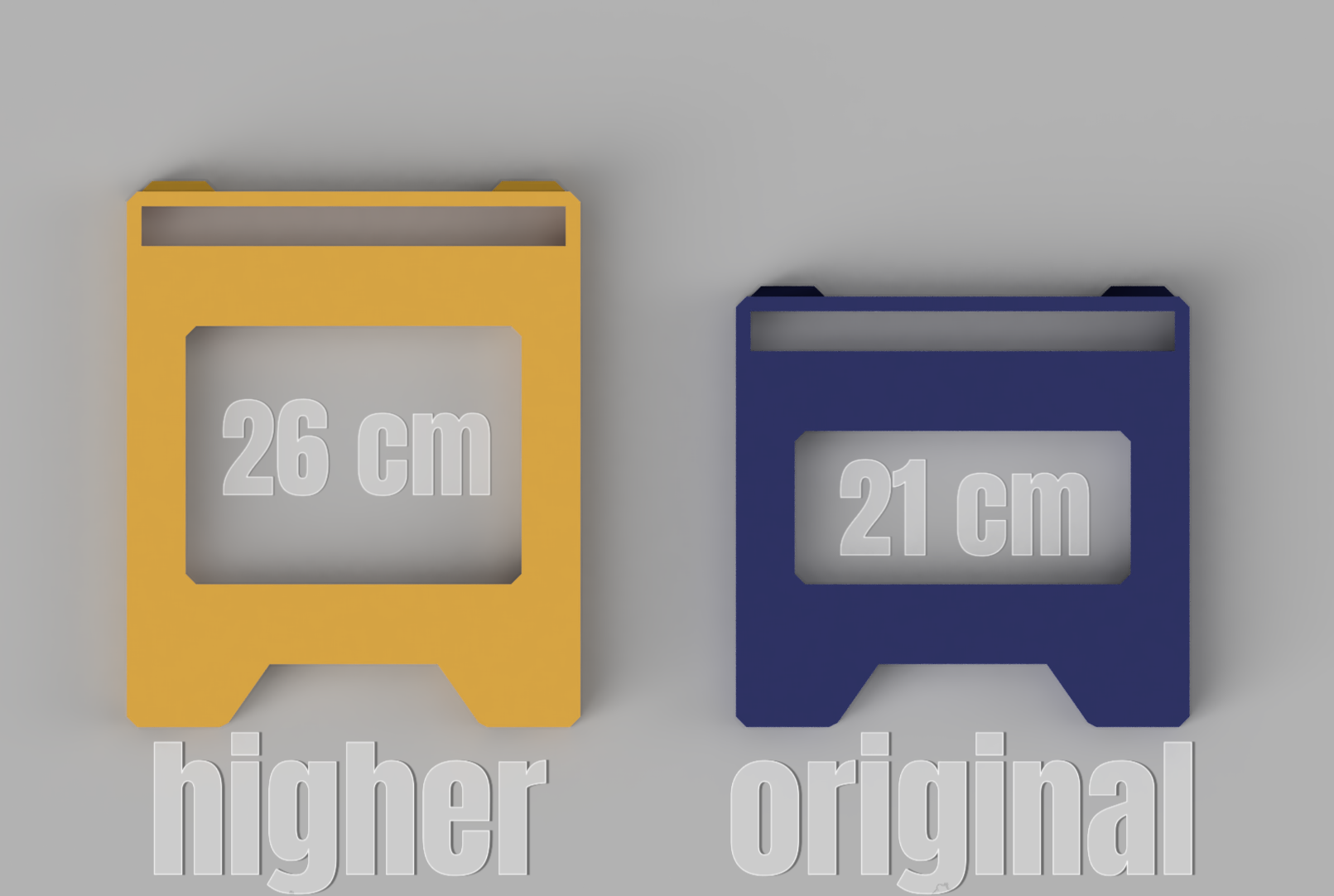 Stackable Shoe Rack higher version (metric)