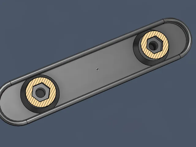 Minimalist Furniture Handle (Hidden Screw Mount)