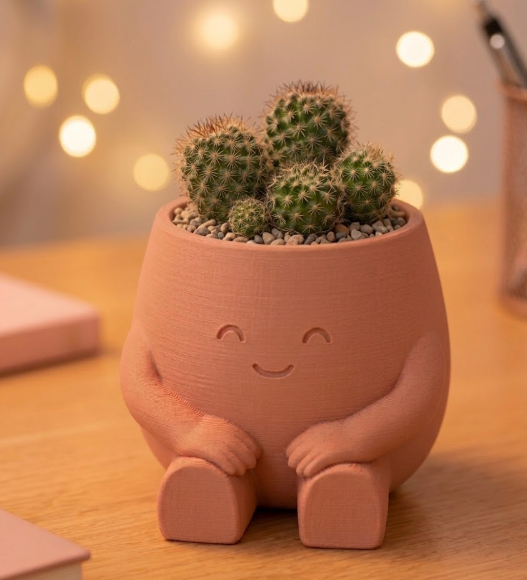Sitting Cute Planter - Cozy Desk Decor