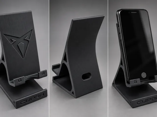 Personalized Phone Stand – Cable Friendly Charging Design