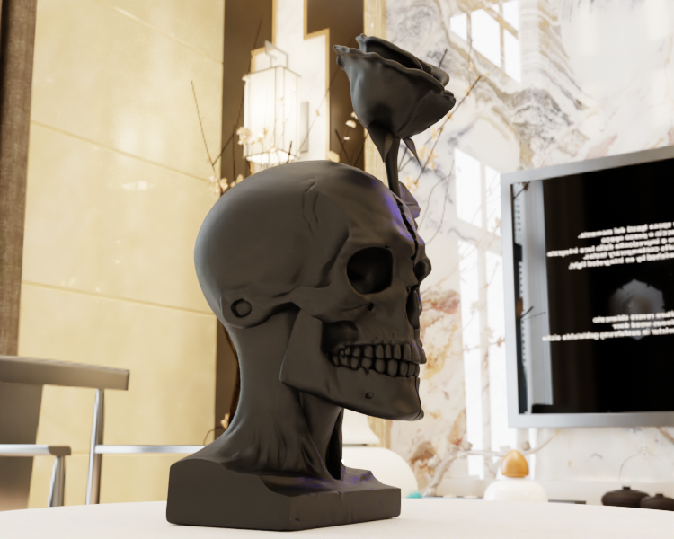 Cracked Rose Skull — miniatura 3