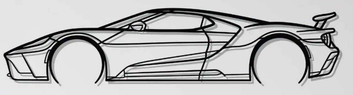 Ford GT Mk2 Wall Art
