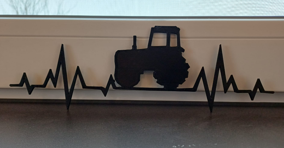traktor wanddeko/wandkunst