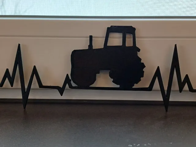 traktor wanddeko/wandkunst