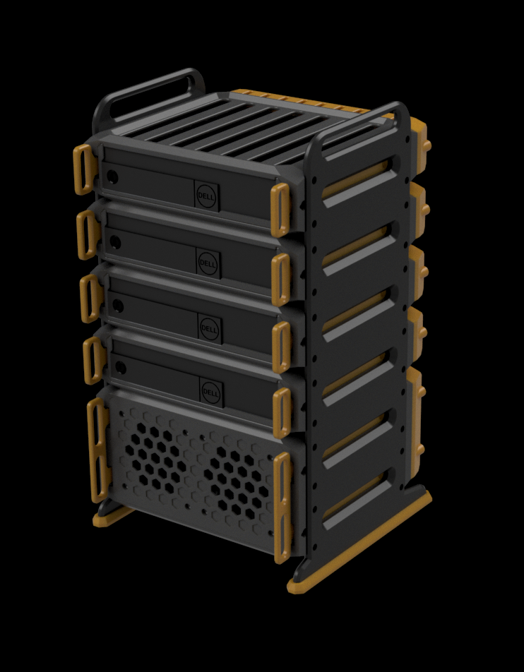 Miniatura 4 do modelo 3D NexGen3D: Micro Rack System - Micro Home Lab