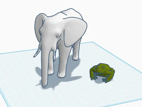 Elephant and frog