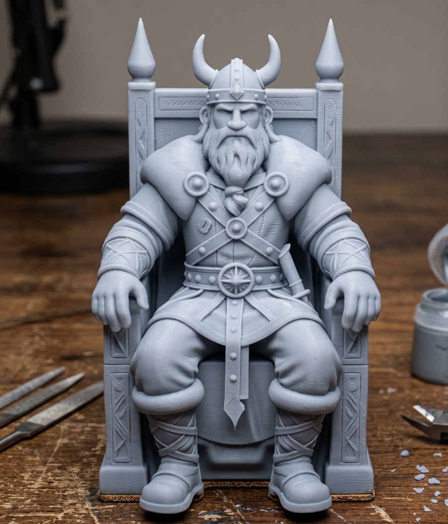 viking king on the throne