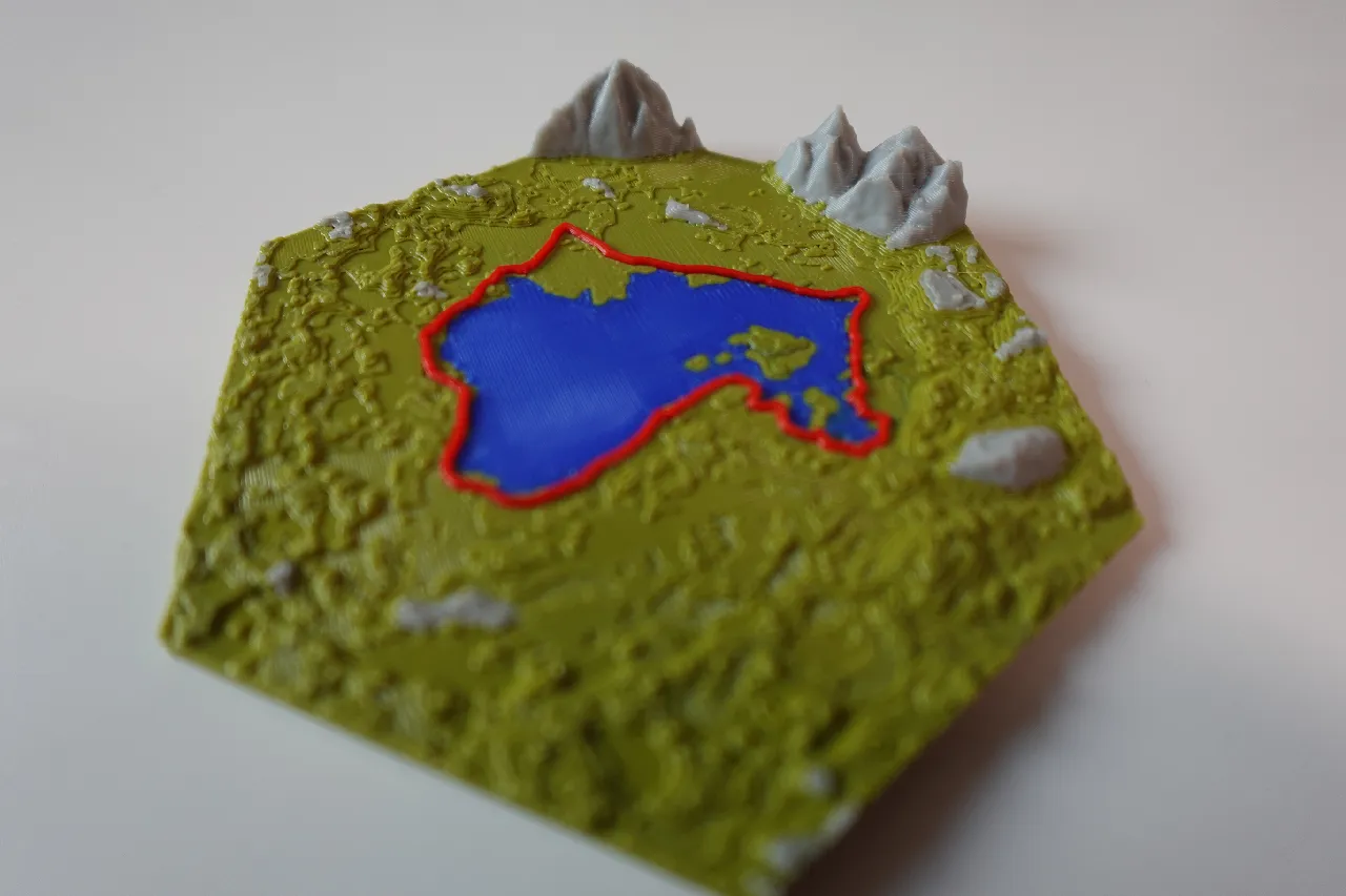 Hiking and Cycling Map Generator TrailPrint3D Blender Addon by