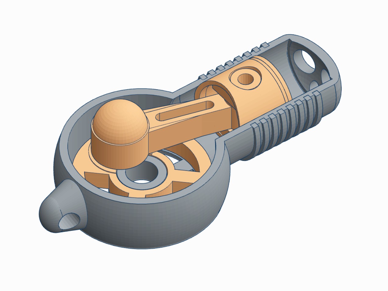 Miniatura 3 do modelo 3D Engine KeyRing V2.0