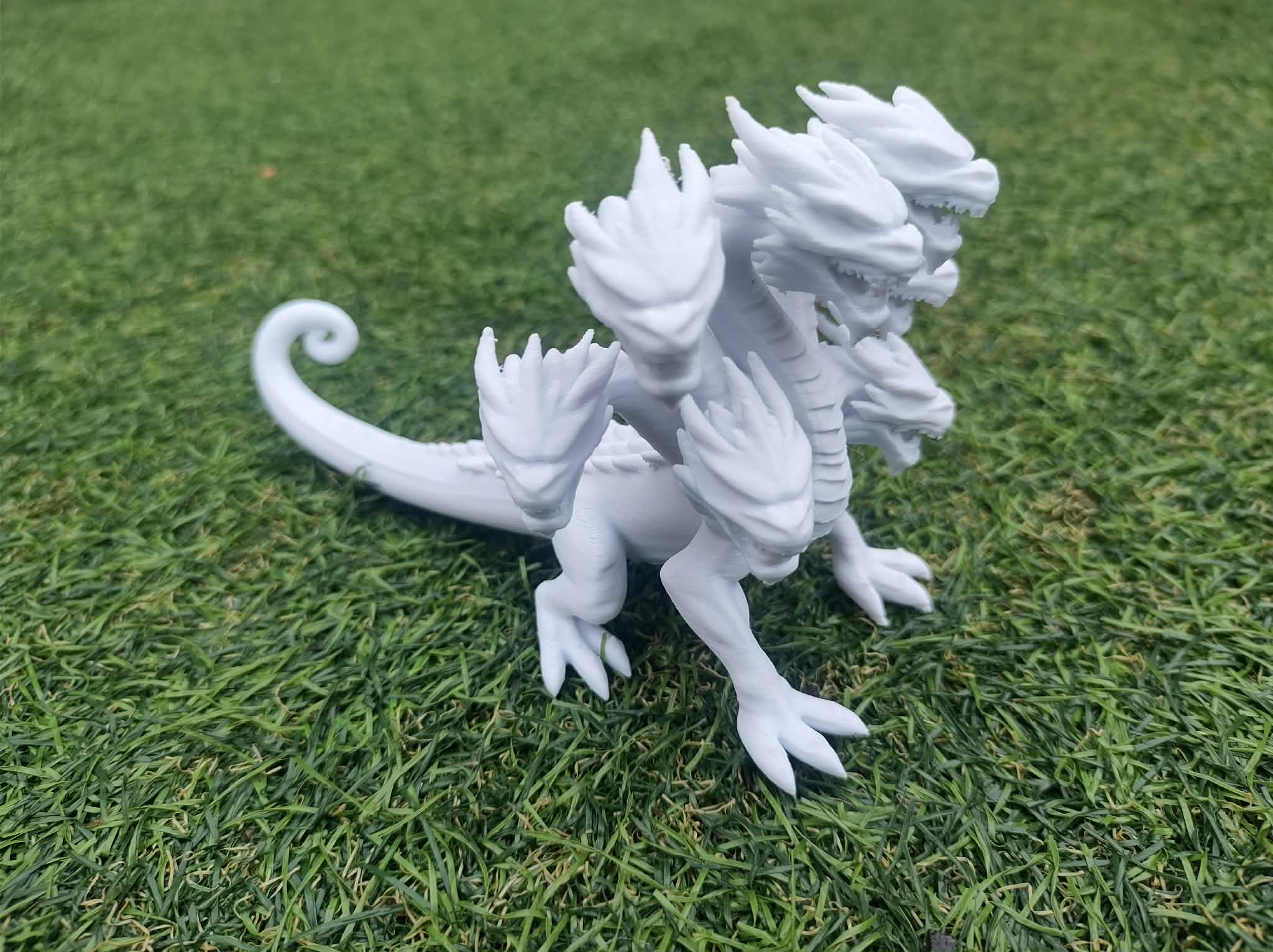 Mythic Hydra Guardian Multi-Head Serpent Monster Figurine