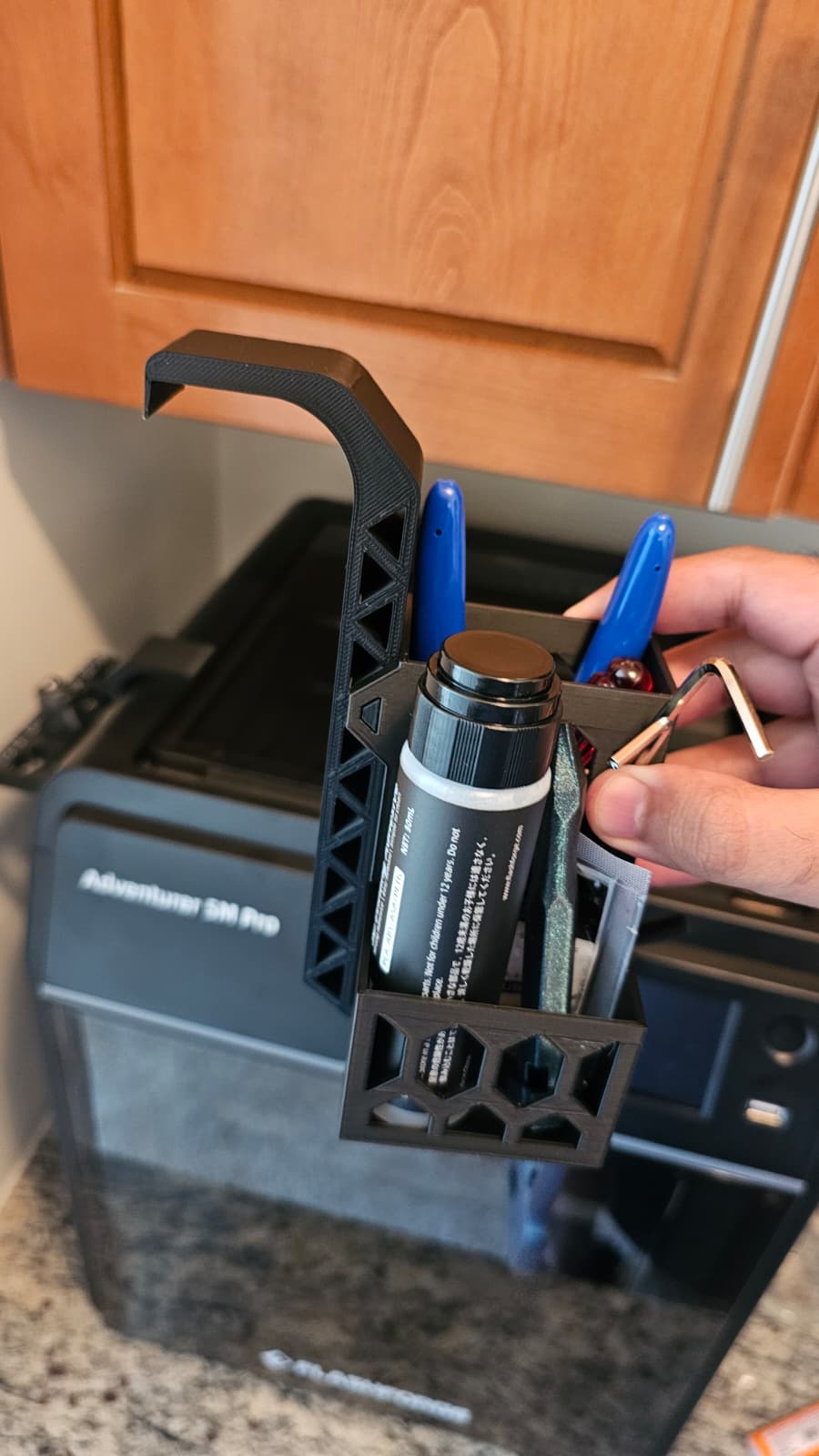 Flashforge AD5M Pro Large Tool holder with scraper hook