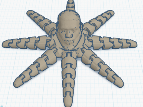 Lebron octopus with articulating legs