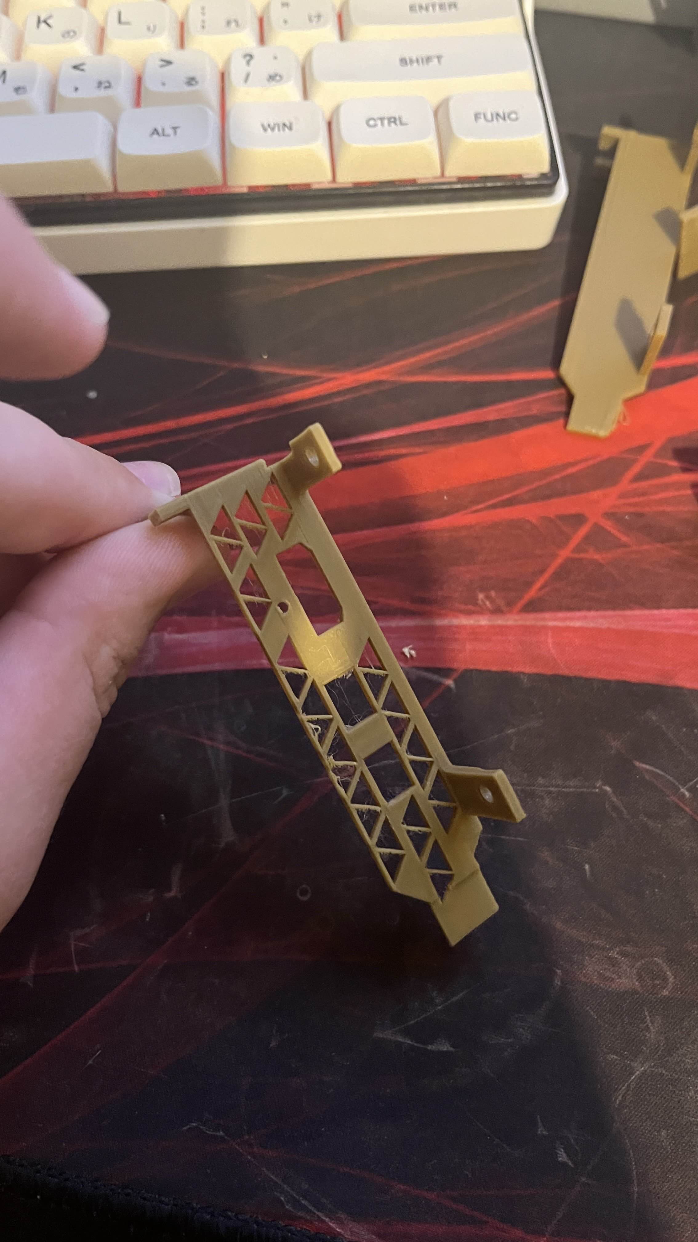 single slot skeletonized  low profile bracket for the intel arc a310 and a380
