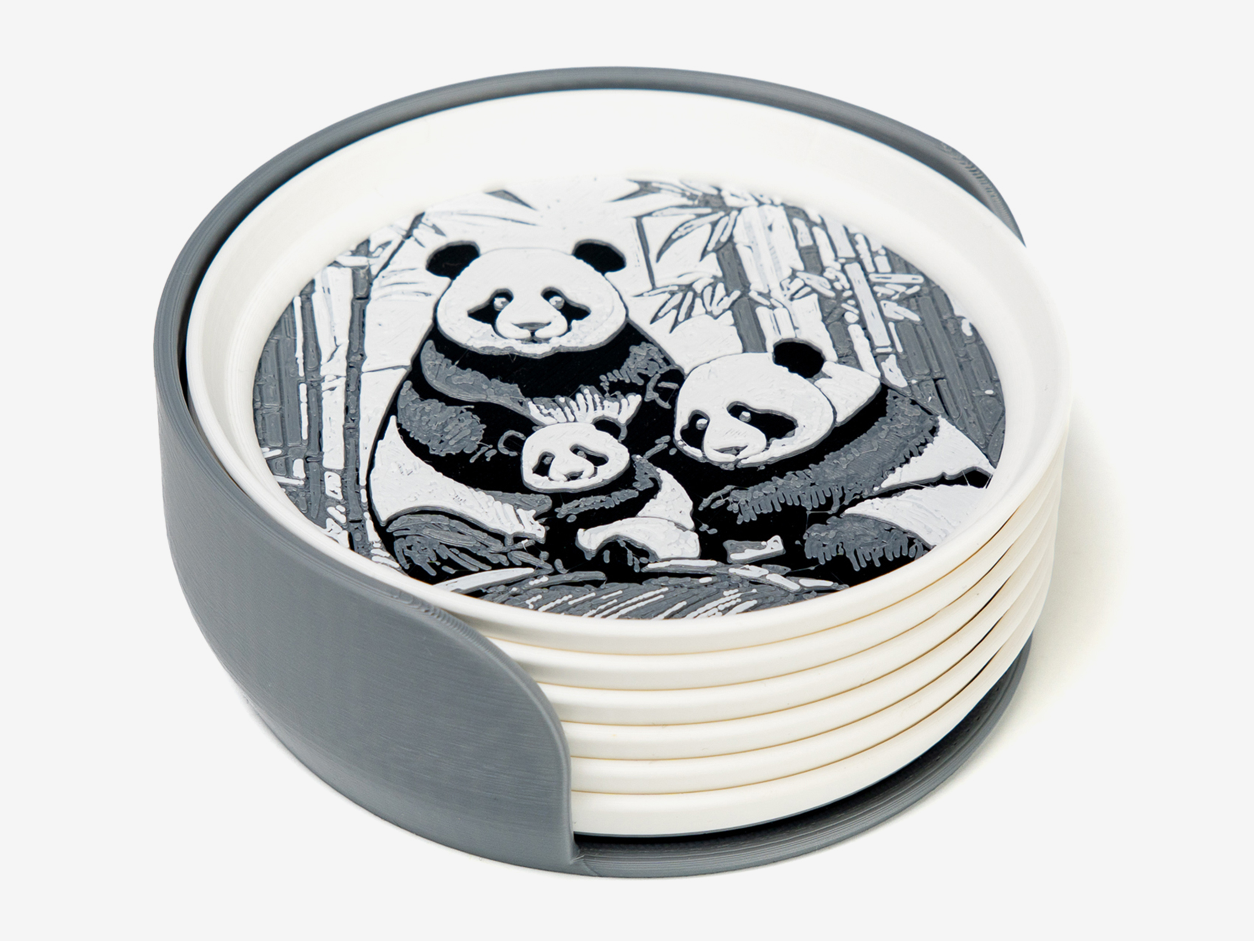 Giant Panda Stackable Coasters — miniatura 4
