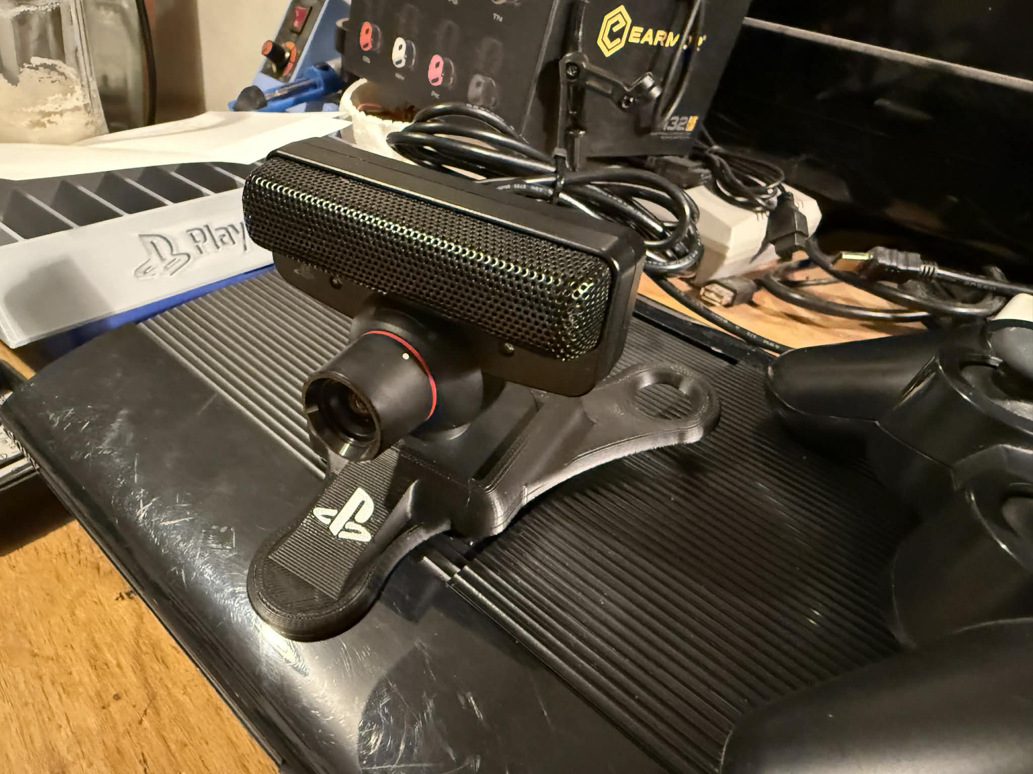PS3 camera holder for table, cabinet, Playstation 3
