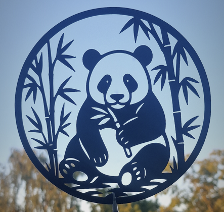 A vibrant and playful panda composition