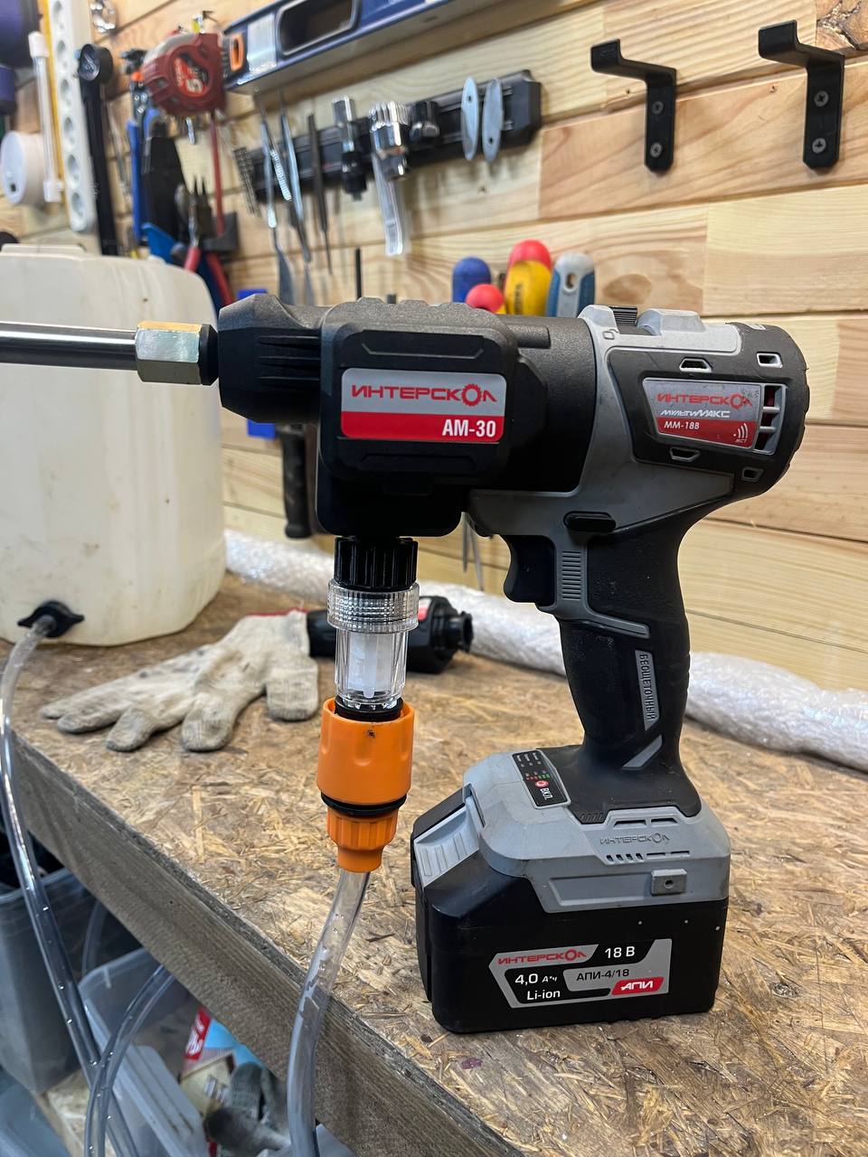 Adapter for a Mini Pressure Washer to a Filter