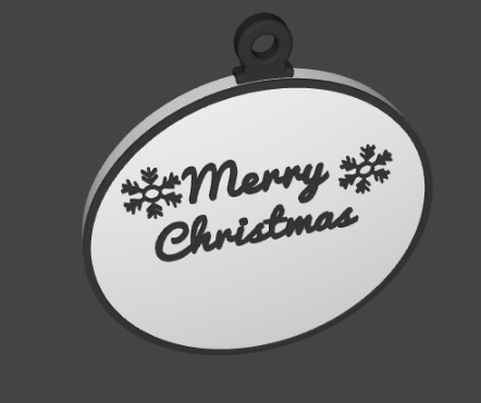 Merry christmas ornament