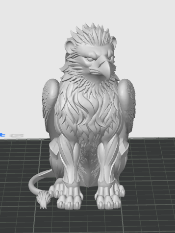 Majestic Lion-Eagle Hybrid Statue