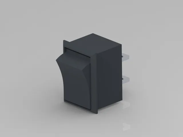 Simple Rocker Switch     STEP + STL FILE