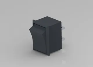Simple Rocker Switch     STEP + STL FILE