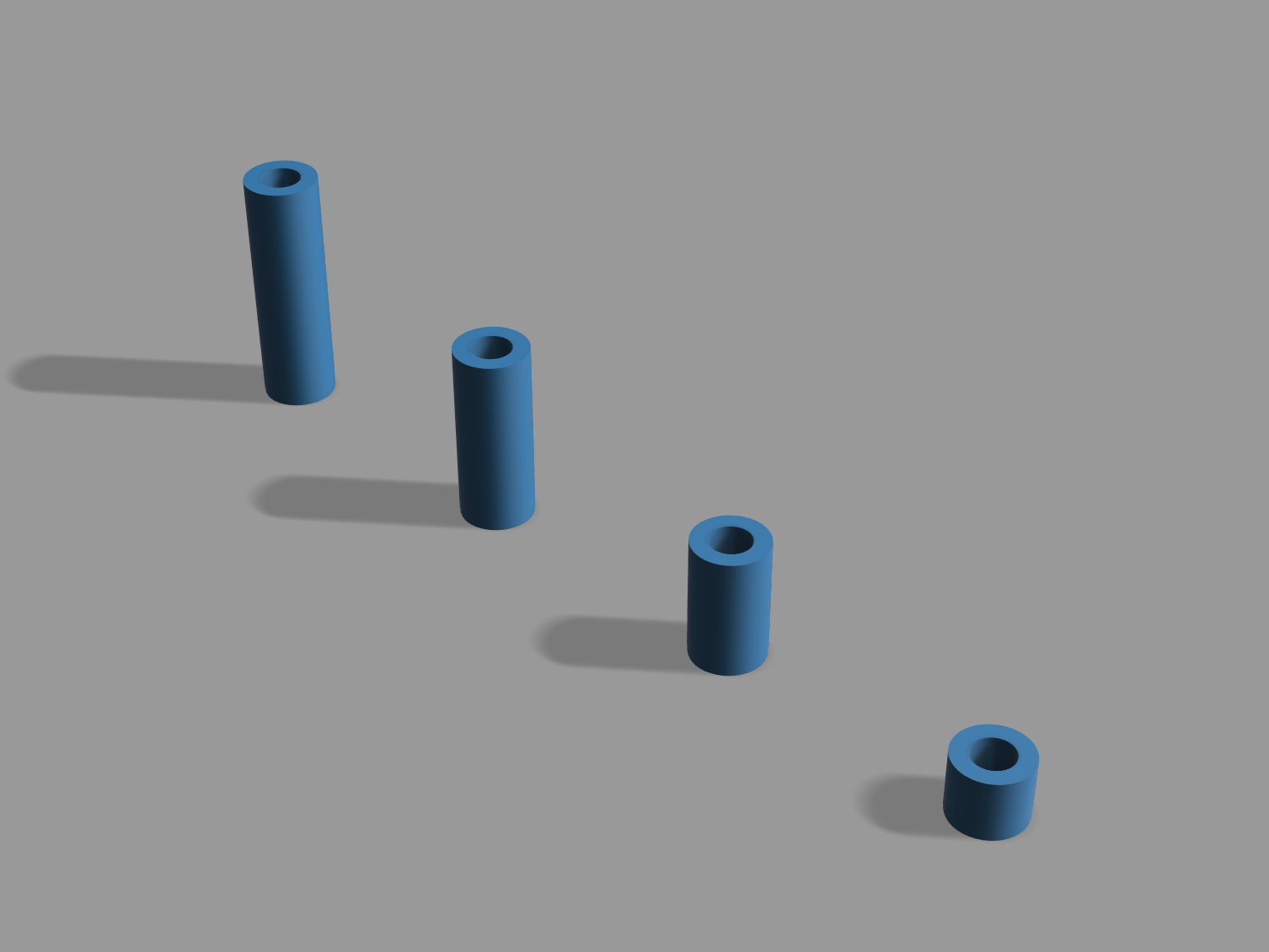 M3 Spacers 5 - 20 mm 3D model