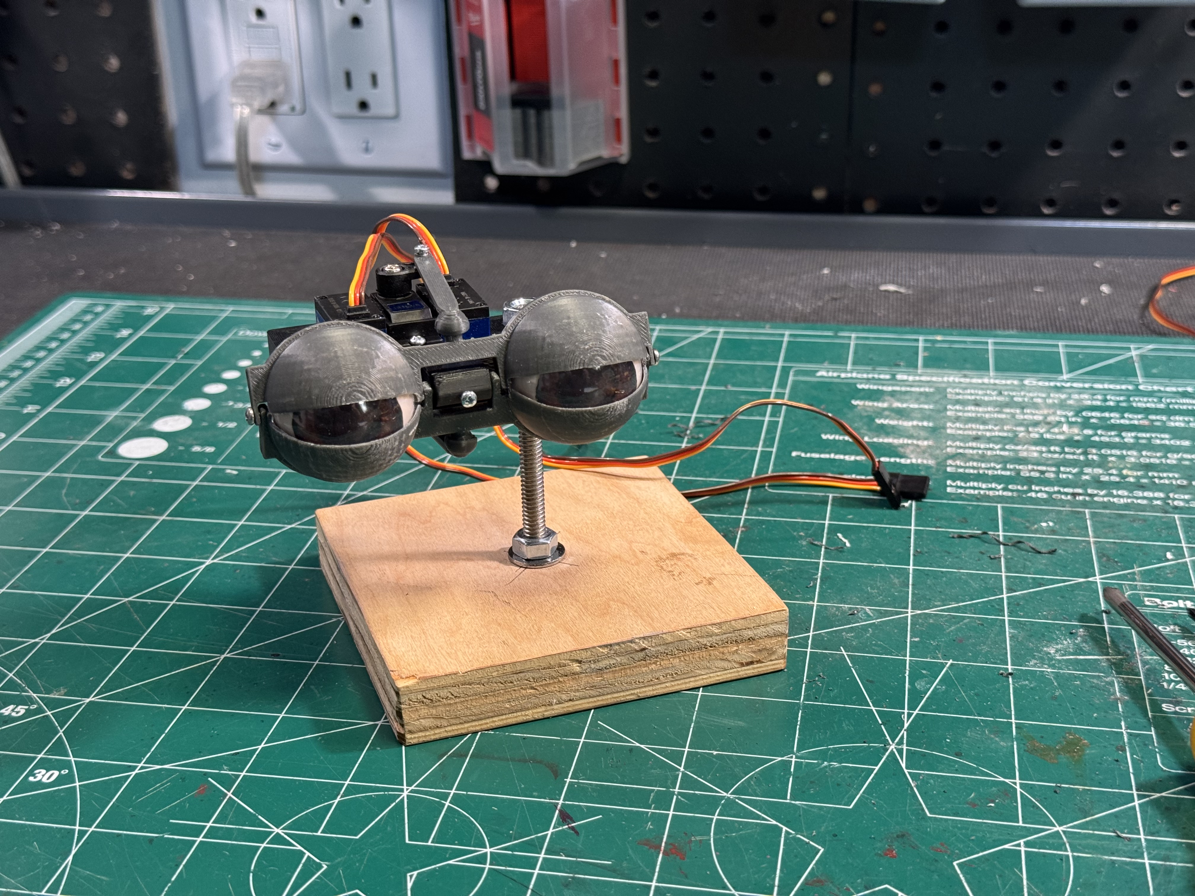 Micro Servo Animatronic Eye 3D model