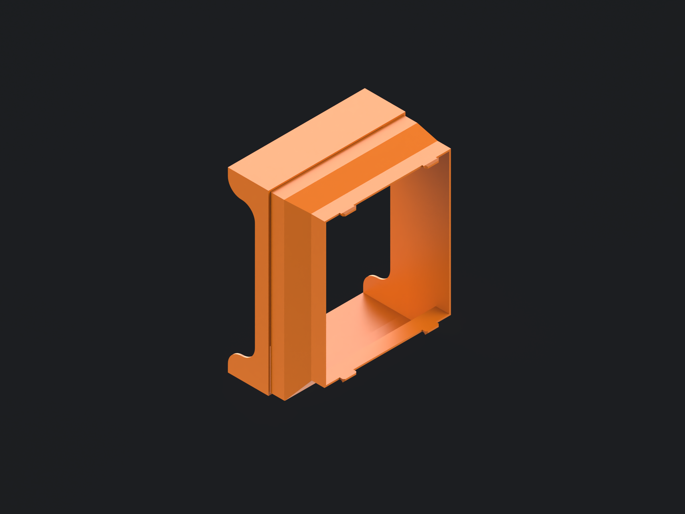 DAN C4-SFX Rear Intake Duct 3D model