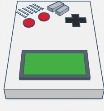 gameboy 3D model