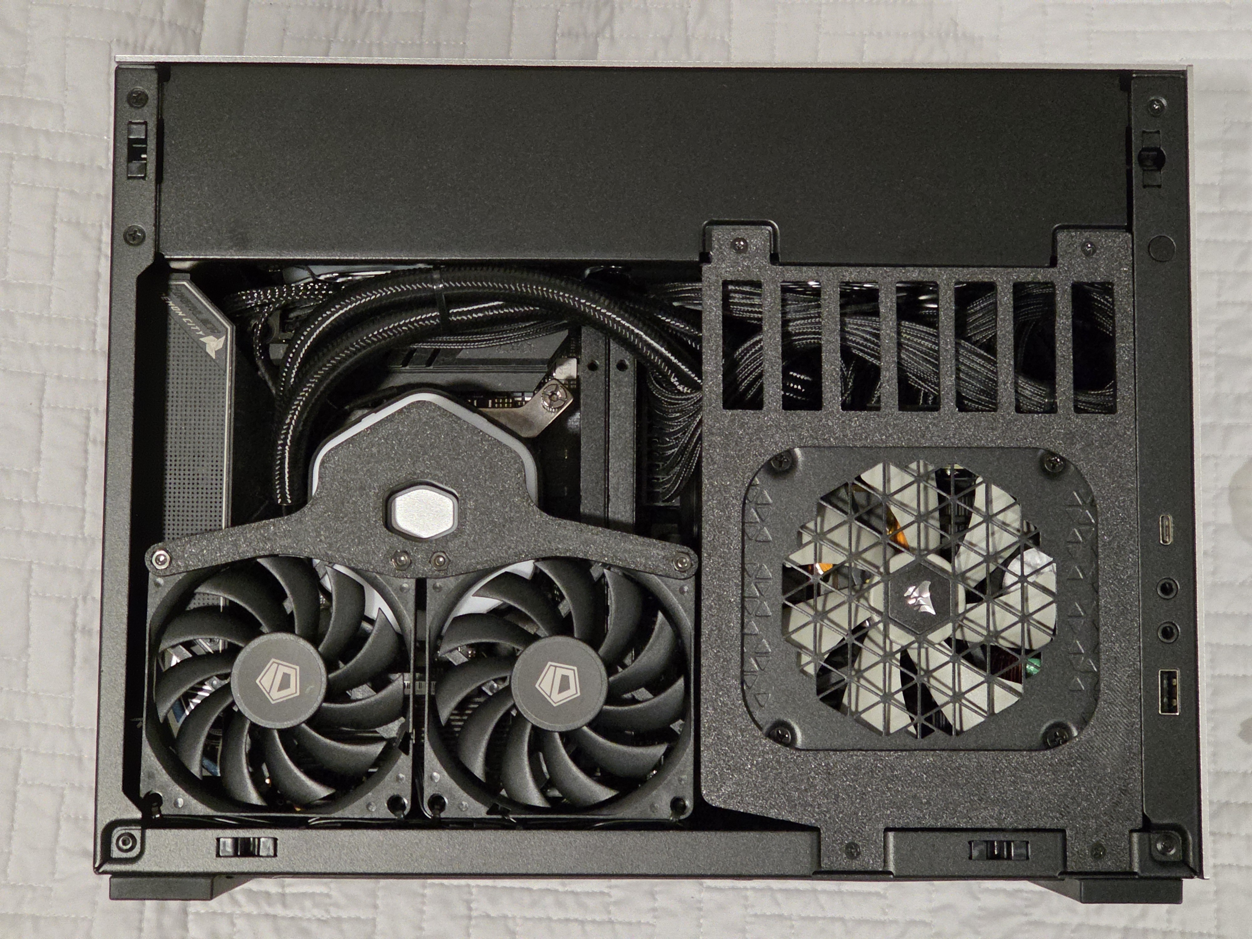 MasterLiquid Atmos dan a4 h2o dual 80mm fan mount