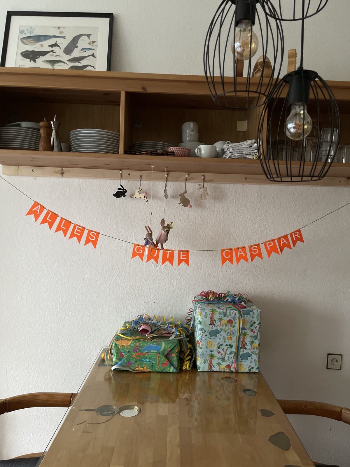 Birthday Festoon/Bunting (German: Alles Gute)