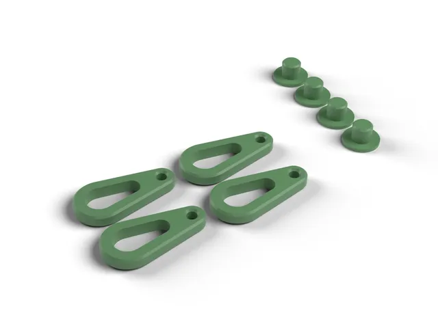 Tarp Clips - Self-Locking Clips That Grip a Tarp Anywhere, No Eyelets Needed, No Supports (OpenSCAD)