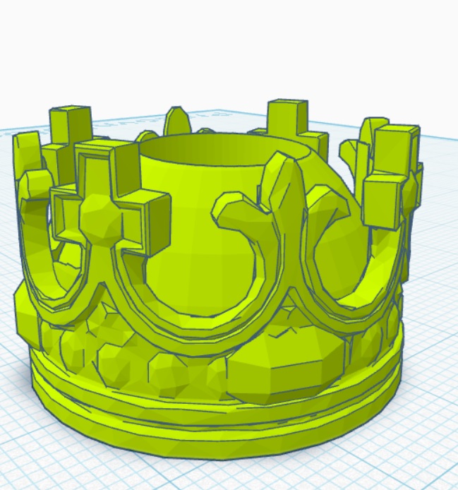 Miniatura 3 do modelo 3D royal crown bead