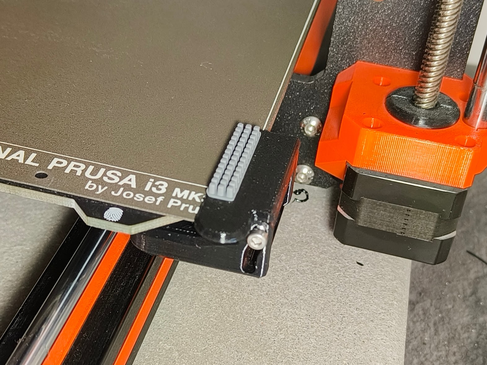 Prusa MK4S Nozzle Wiper (old bed frame)