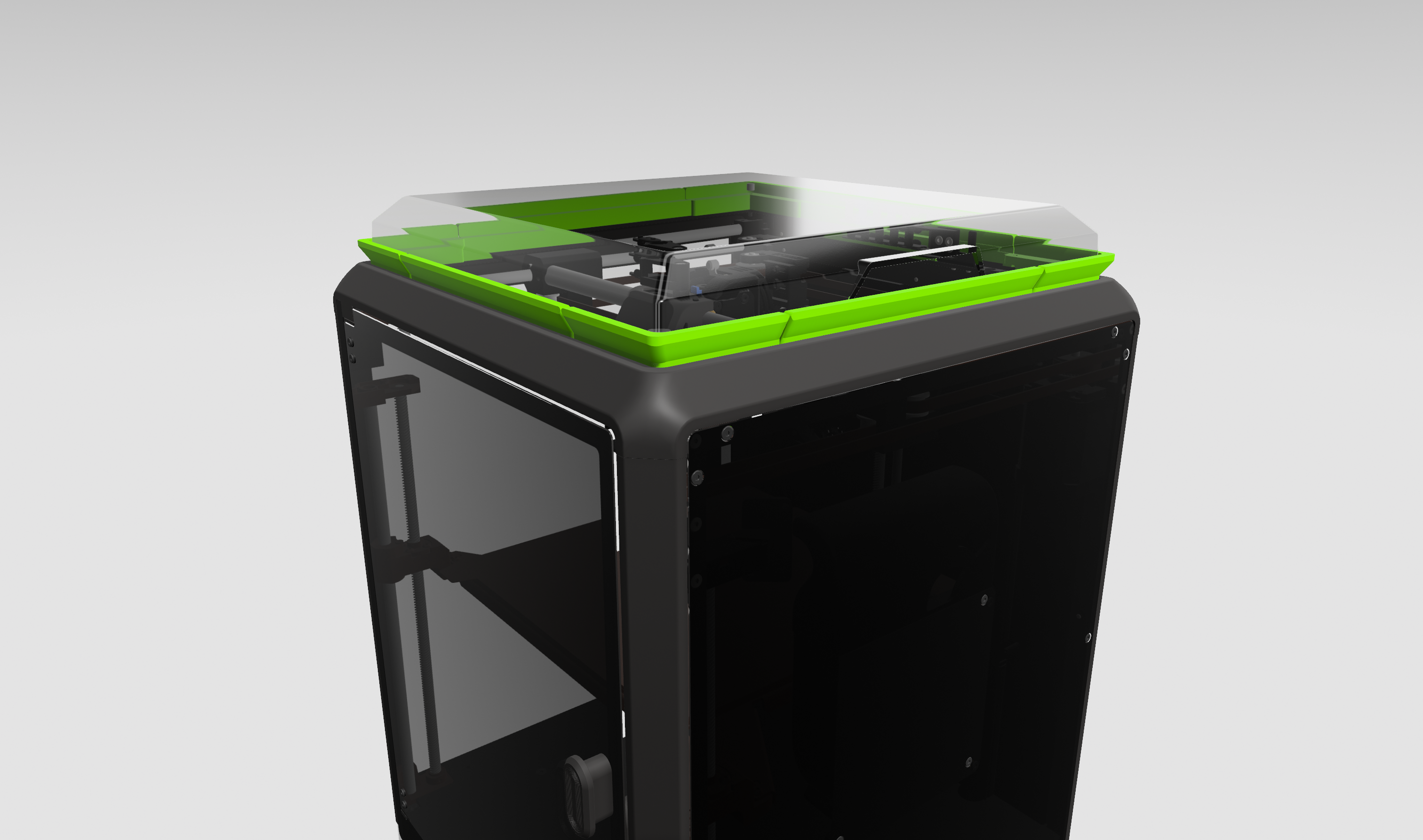 Creality K1 Shallow Riser 11mm high - Less then 100 GRAMS! 3D model thumbnail