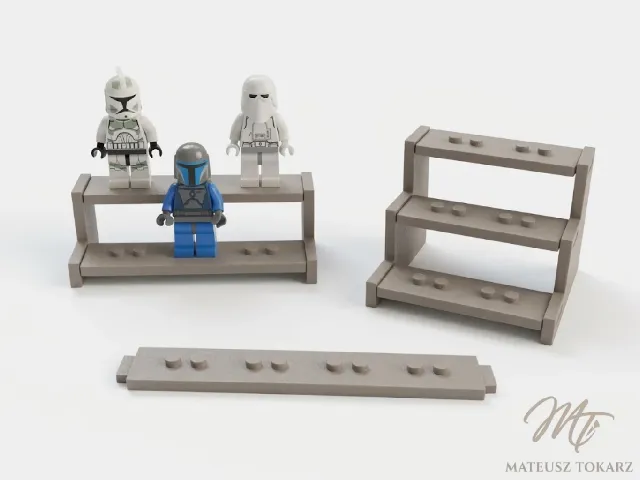 Modular LEGO Minifigure Display Stand | Snap-Fit