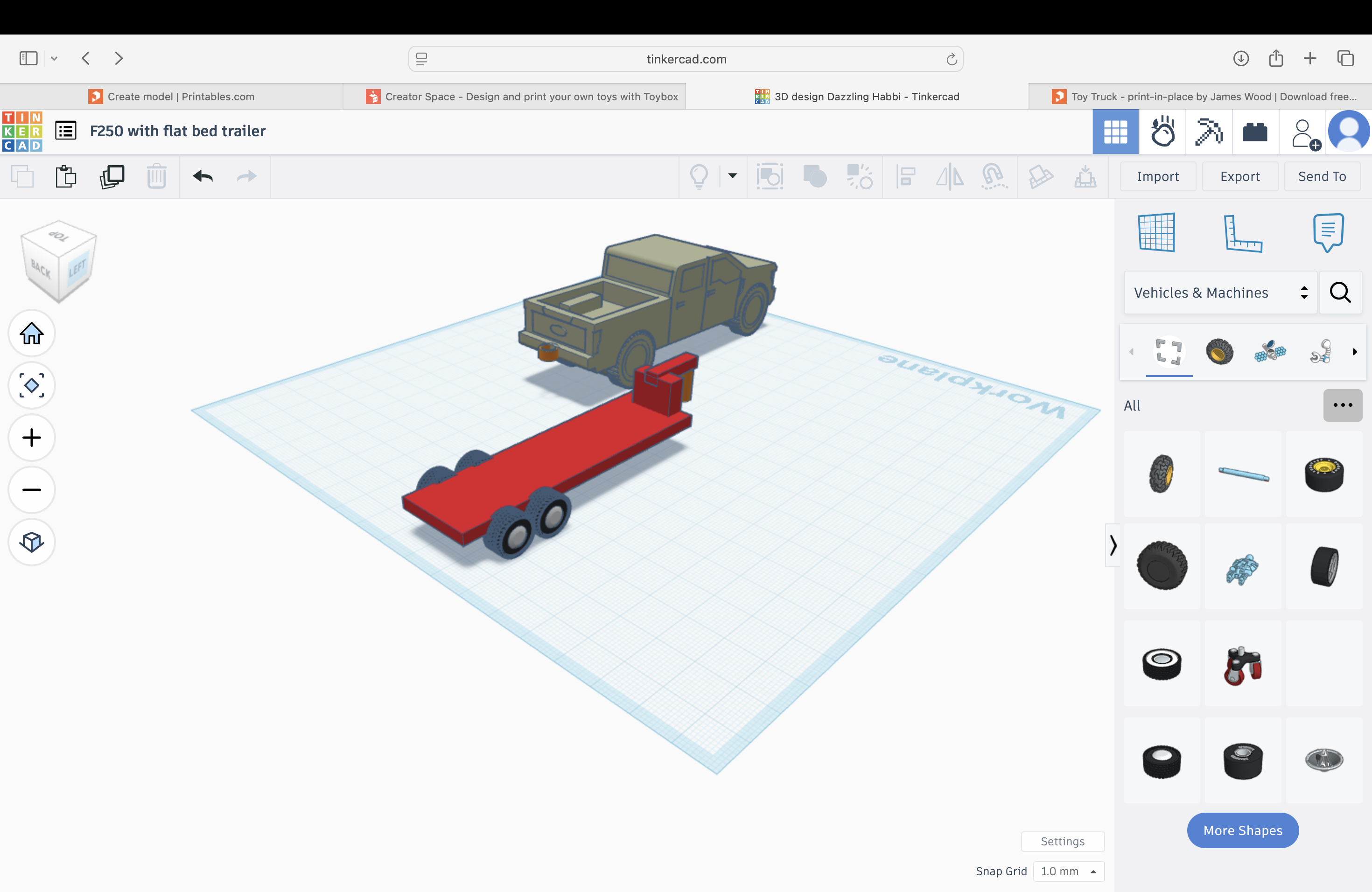 F250 with Flatbed trailer — miniatura 2