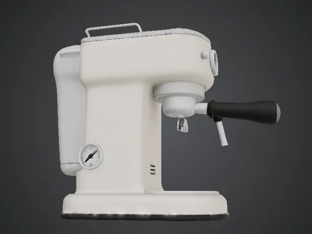 Retro Espresso Machine 3D Printable Model – Vintage Coffee Maker