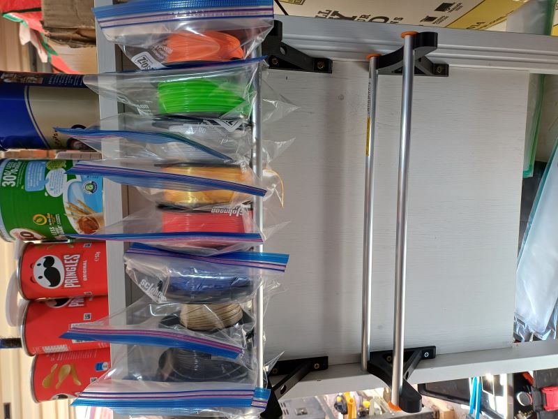 Small Spool Filament Storage Rack