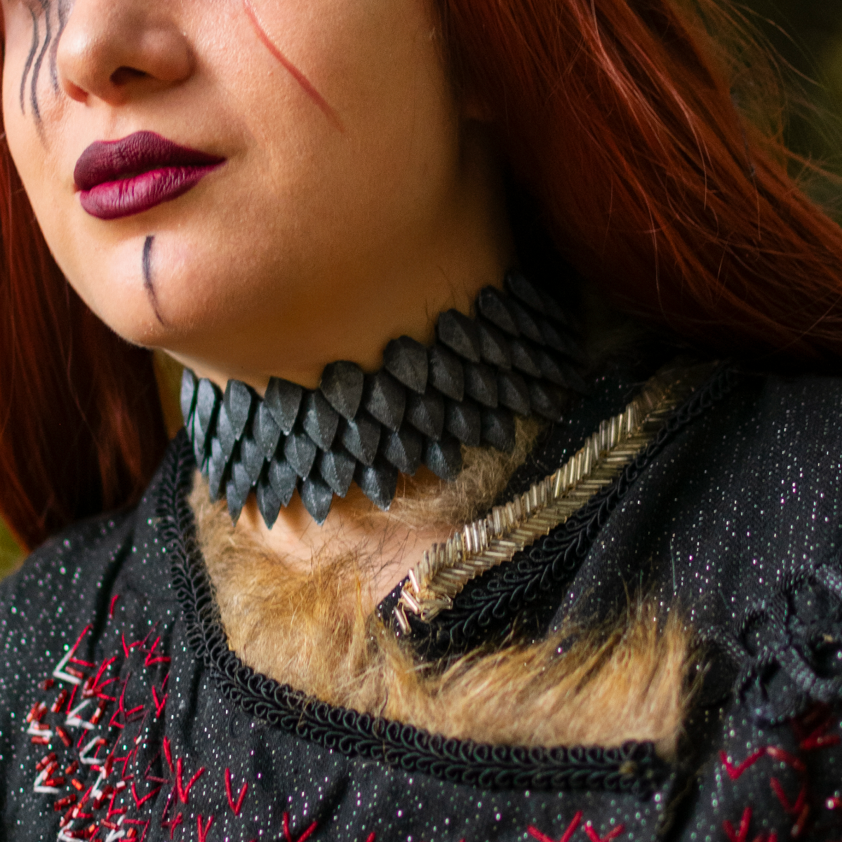 Flexible Scalemail Choker Necklace