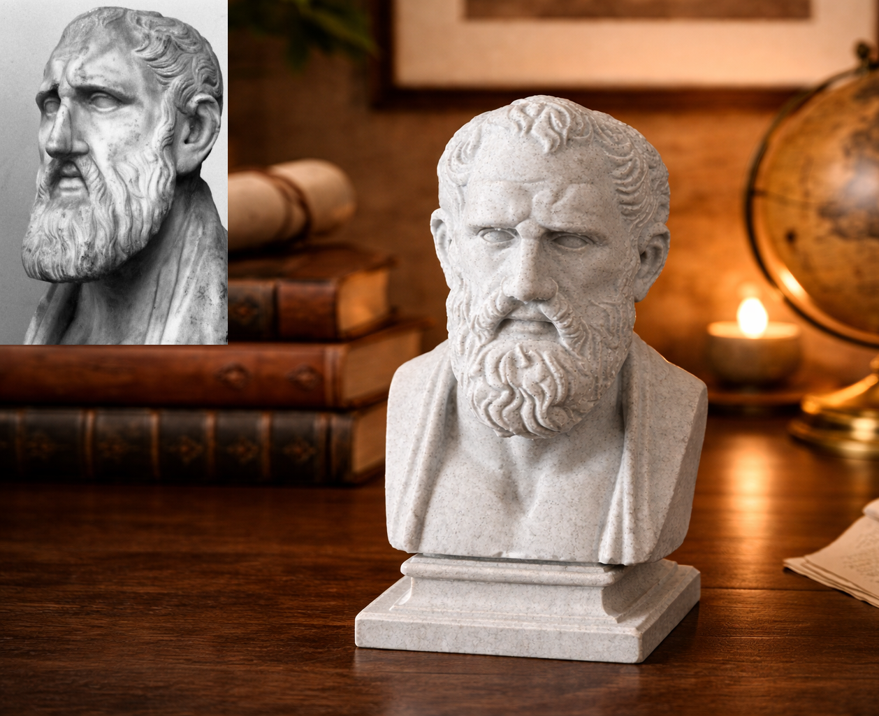 Zeno of Citium (Zénon de Kition) - bust 3D model by Julien Mairy