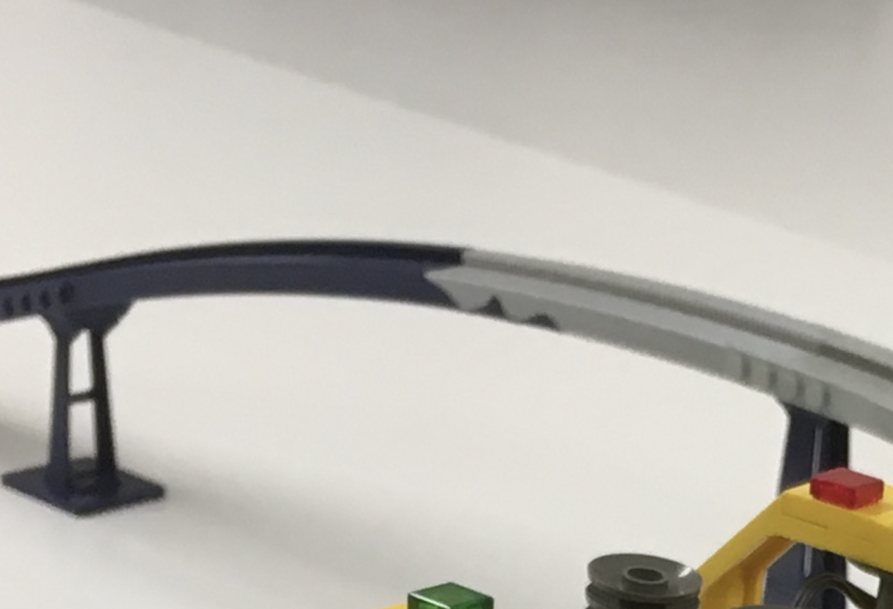 Marbled Lego Monorail Track Upper Ramp from Seatron Prototype
